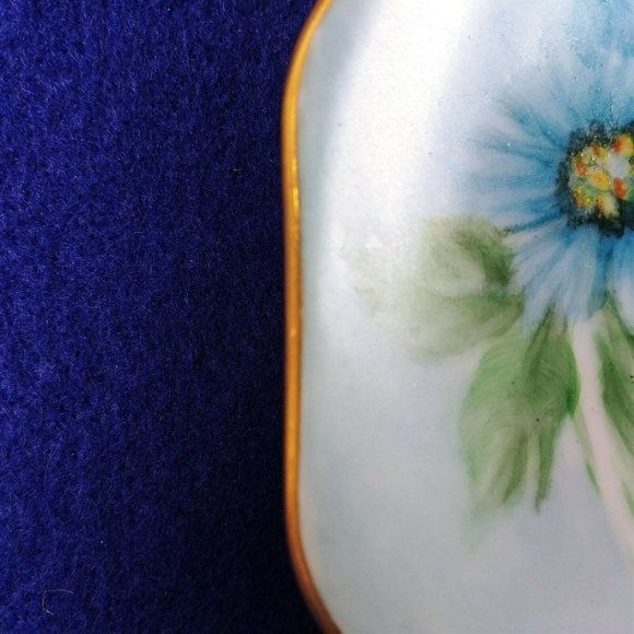 Trinket Candy Dish Hand Painted Artisan Signed 1965 - Picture 8 of 9